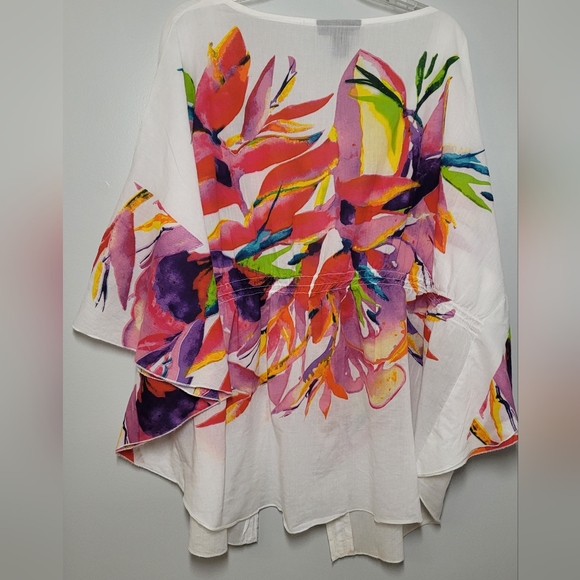 Ashley Stewart colorful light over blouse 22/24 - Picture 2 of 5